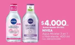 Nivea - Agua Micelar 3 En 1 O Hidratante
