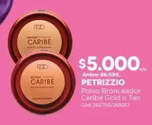 Petrizzio - Polvo Bronceador Caribe Gold O Tan