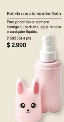 Gato   - Botella Con Atomizador Gato