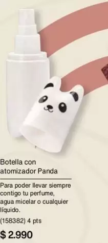 Panda - Botella Con Atomizador
