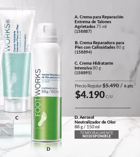 Foot Works - Crema Hidratante Intensiva