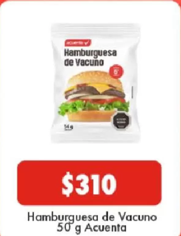 acuenta - Hamburguesa De Vacuno
