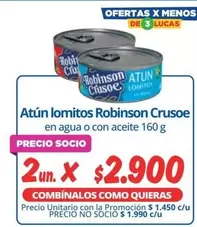 Robinson Crusoe - Atún Lomitos Crusoe