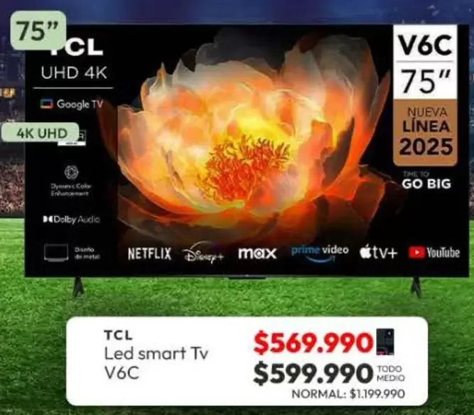 TCL - Tv Led Smart Tv V6c