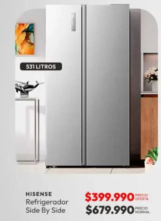 Hisense - Refrigerador Side By Side
