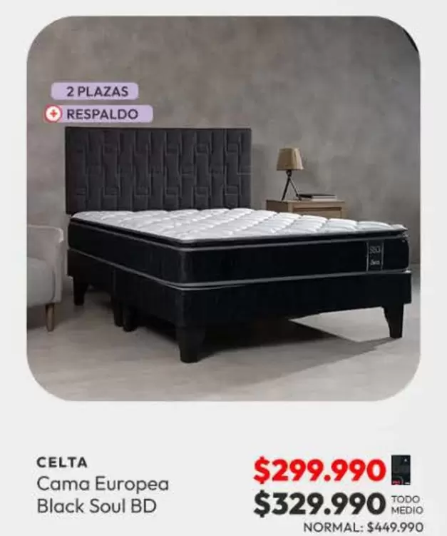 Celta - Cama Europea Black Soul Bd