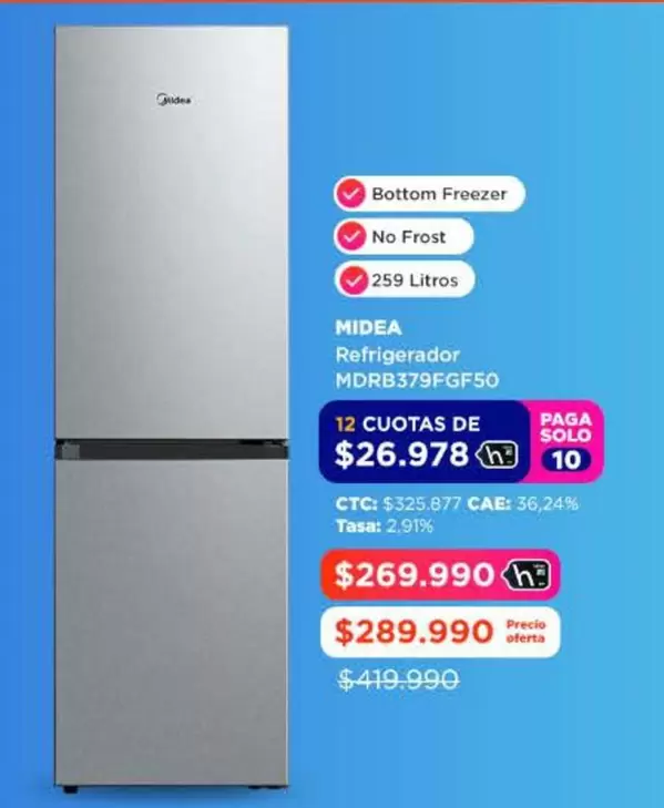 Midea - Refrigerador