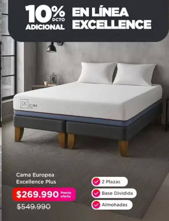 Cama Europea Excellence Plus