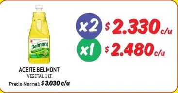 Belmont - Aceite Vegetal