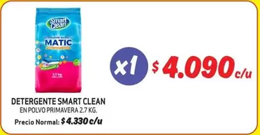 Clean - Detergente Smart  En Polvo Primavera