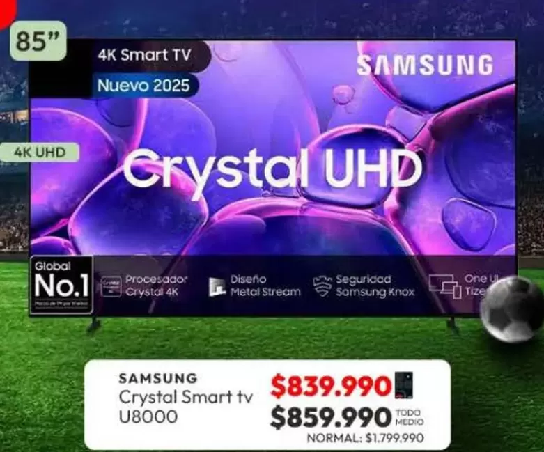 Samsung - Crystal Smart Tv U8000