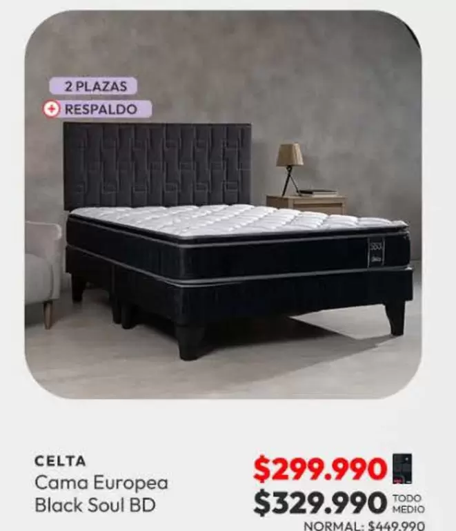 Celta - Cama Europea Black Soul Bd