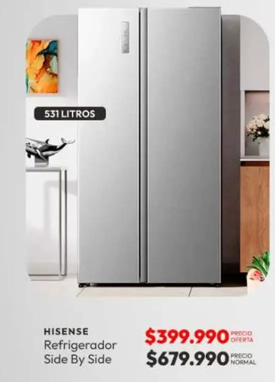 Hisense - Refrigerador Side By Side