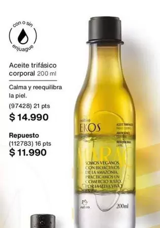 Calma - Aceite Trifasico Corporal
