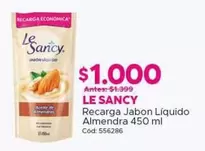 Le Sancy - Recarga Jabón Líquido Almendra