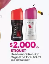 Etiquet - Desodorante Roll- On Orginal O Floral