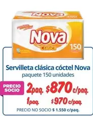 Nova - Servilleta Clasica Cóctel