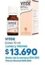 Gotas 10 ml Lunes y Viernes