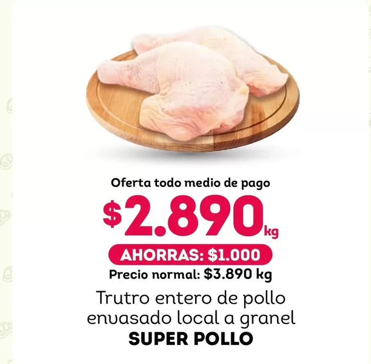 Súper Pollo - Trutro Entero De Pollo Envasado Local A Granel