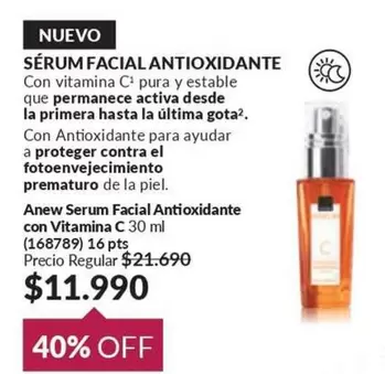 Anew - Serum Facial Antioxidante Con Vitamina C 30 Ml