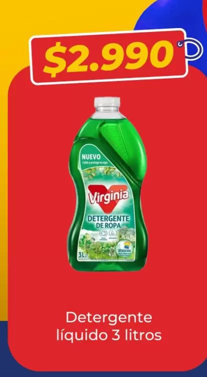 Virginia - Detergente Líquido 3 Litros
