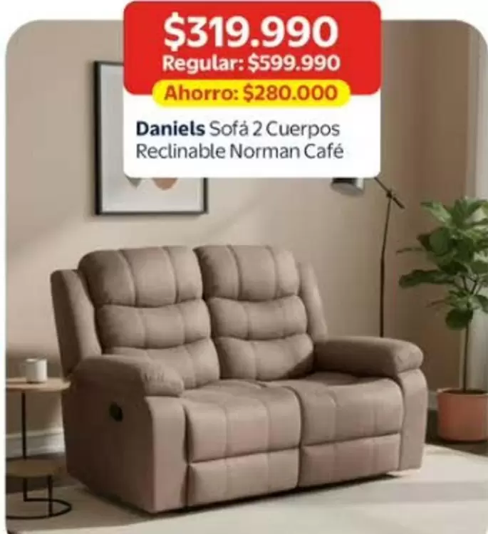 Daniels Sofá 2 Cuerpos