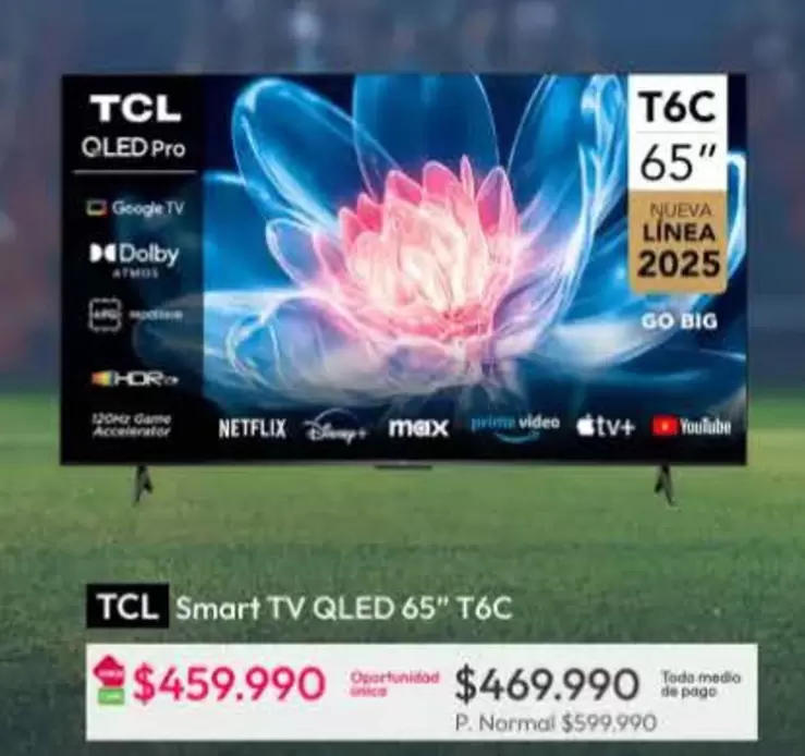 TCL - Smart Tv Qled 65" T6c