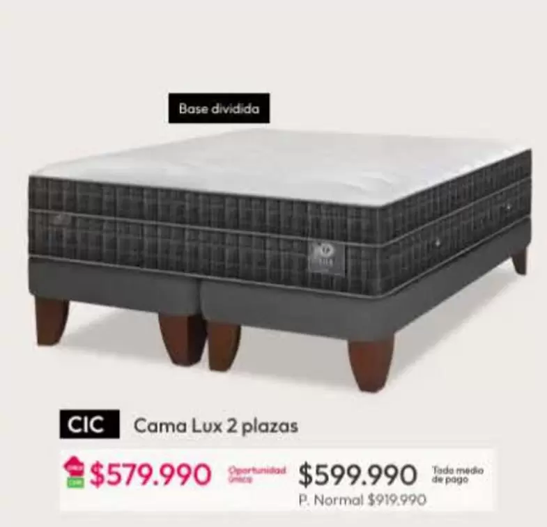 Cic - Cama Lux 2 Plazas