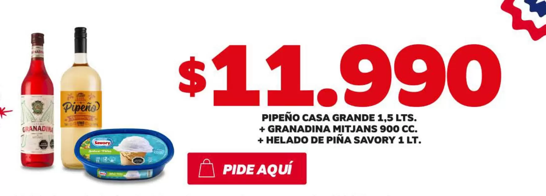 Savory - PIPFÓRO GASA GRANDE 15 LT. + 6RANDIM + HELADO DE PIENA SAVORTY 1 LT.