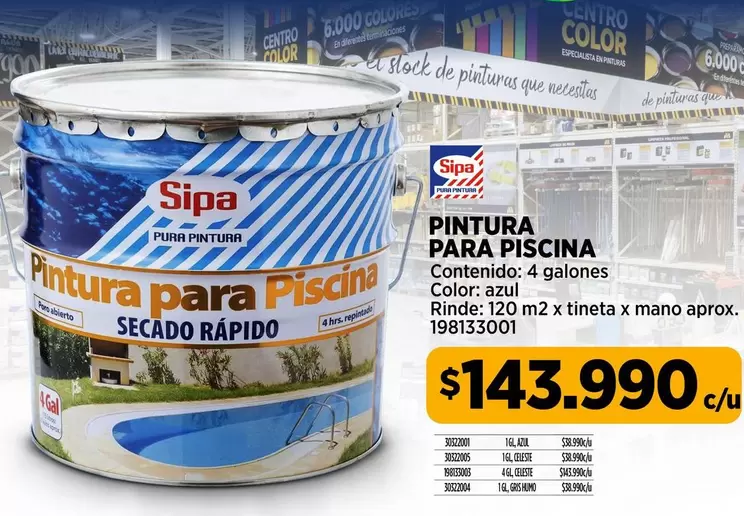 Sipa - Pintura Para Piscina
