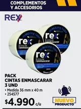 Rexona - Pack Cintas Enmascarar 3 Und