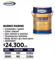 Soquina - Barniz Marino