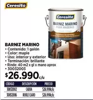 Ceresita - Barniz Marino