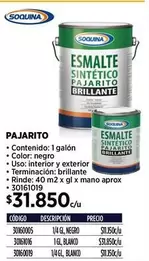 Soquina - Pajarito