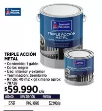 Williams - Triple Accion Metal