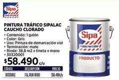 Sipa - Pintura Trafico lac Caucho Clorado