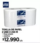 Tork - Toalla De Papel 2 Und X 250 M