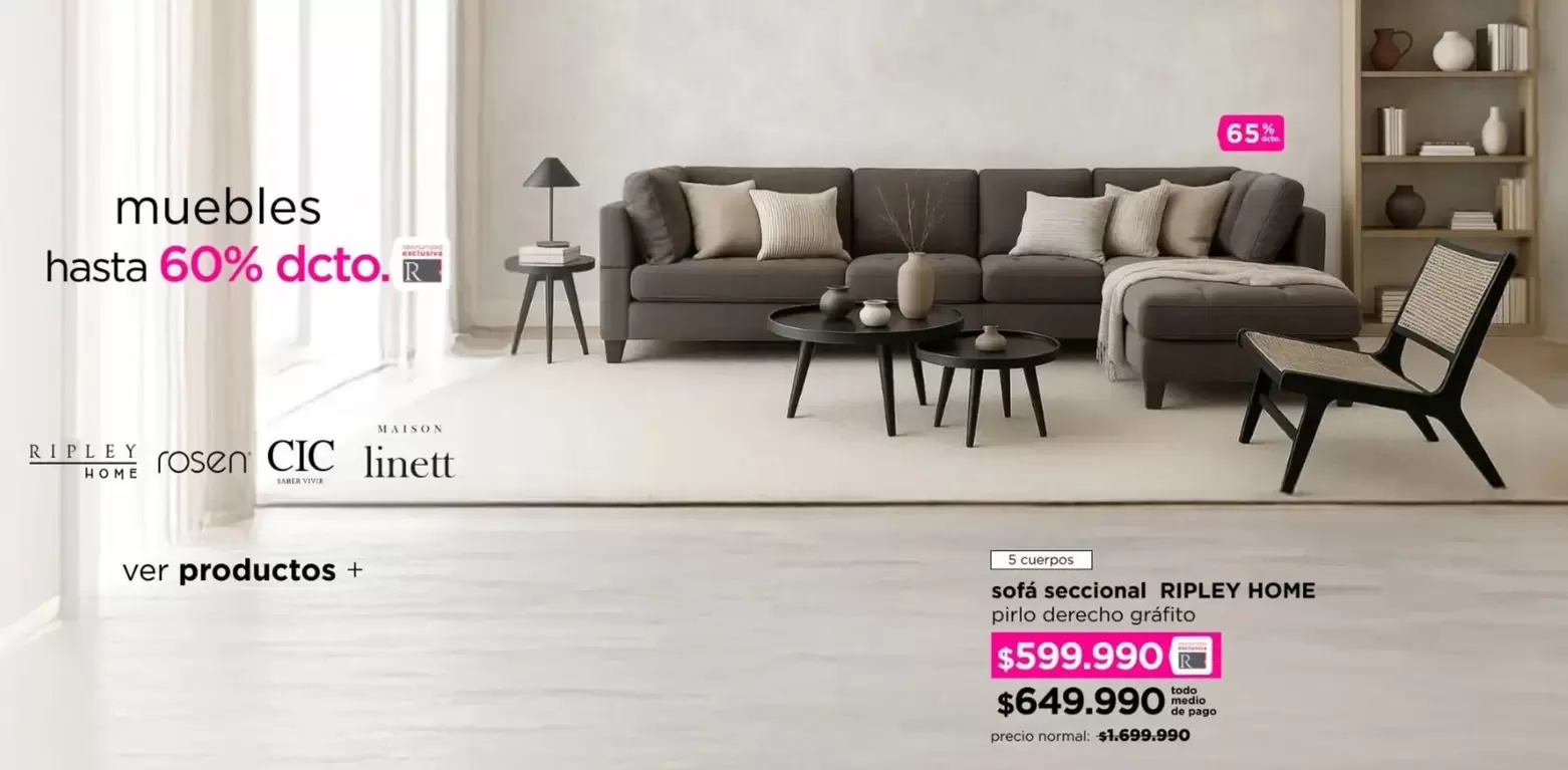 Rosen - Muebles Hasta 60% Deco