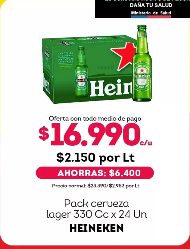 Heineken - Pack Cerveza Lager
