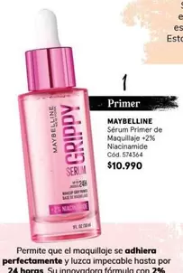 Maybelline - Serum Primer De Maquillaje 2%