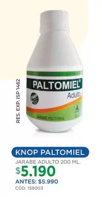Paltomiel - Knop Adulto 200 Ml