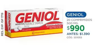 Geniol - 20 Comprimindos