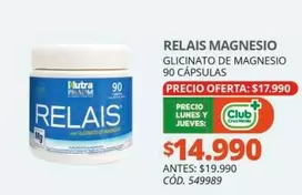 Club - Glicinato De Magnesio 90 Cápsulas