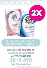 Lady Speed Stick - Clinical Desodorante En Barra En Crema