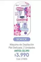 Schick - Máquina de Depilación Piel Delicada