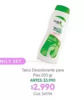Family Set - Talco Desodorante Para Pies