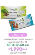Family Set - Jabon En Barra O Almendra