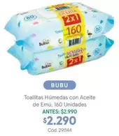 Bubu - Toallitas Humedas Con Aceite De Emu