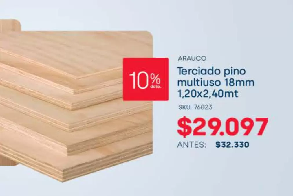 Arauco - Terciado Pino Multiuso