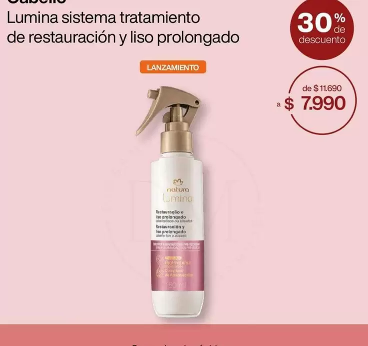 Natura - Lumina Sistema Tratamiento De Restauracion Y Liso Prolongado